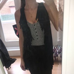 Royal Digs Size S/M Fringed Bohemian Vest